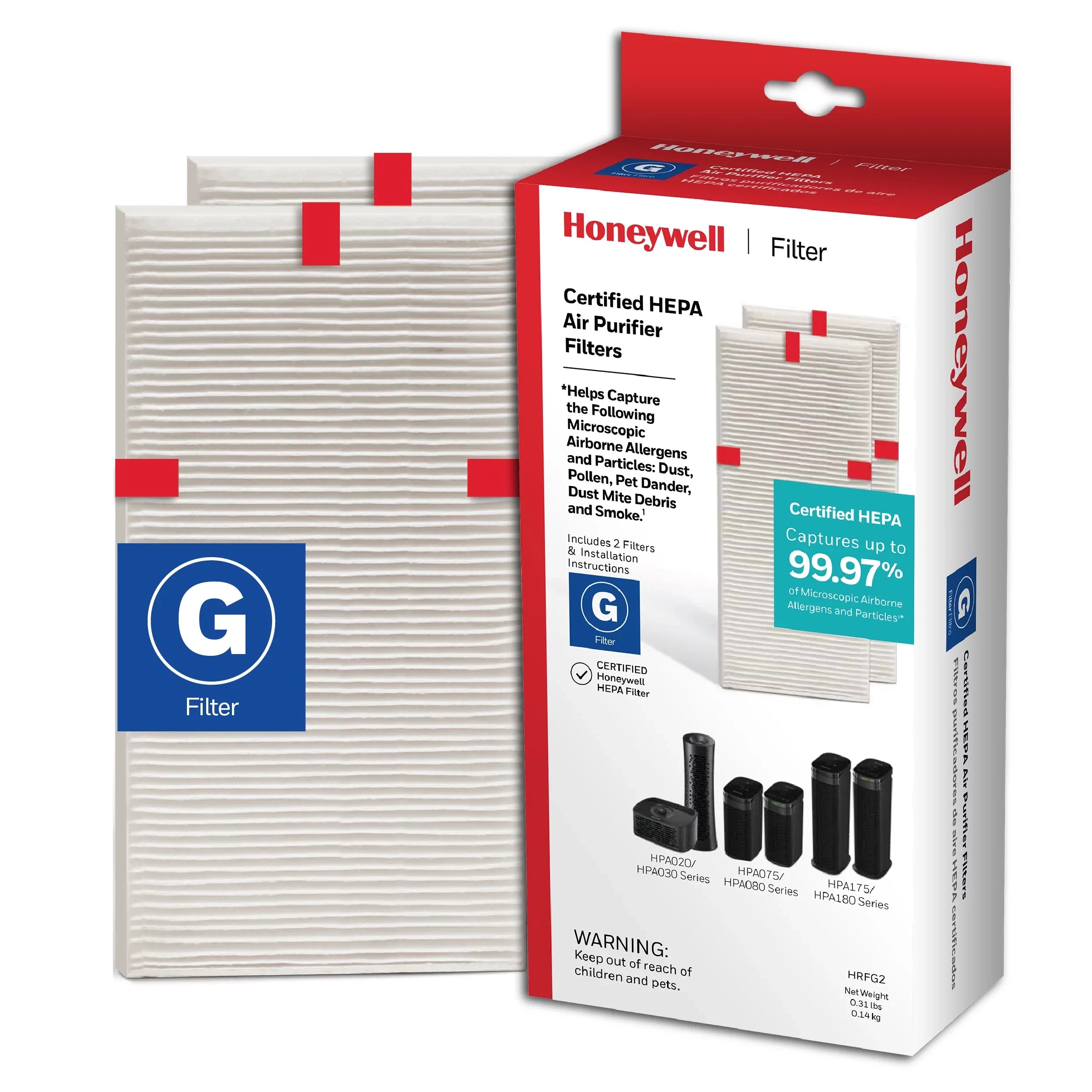 Honeywell  Replacement Filter G, 2 Pack
