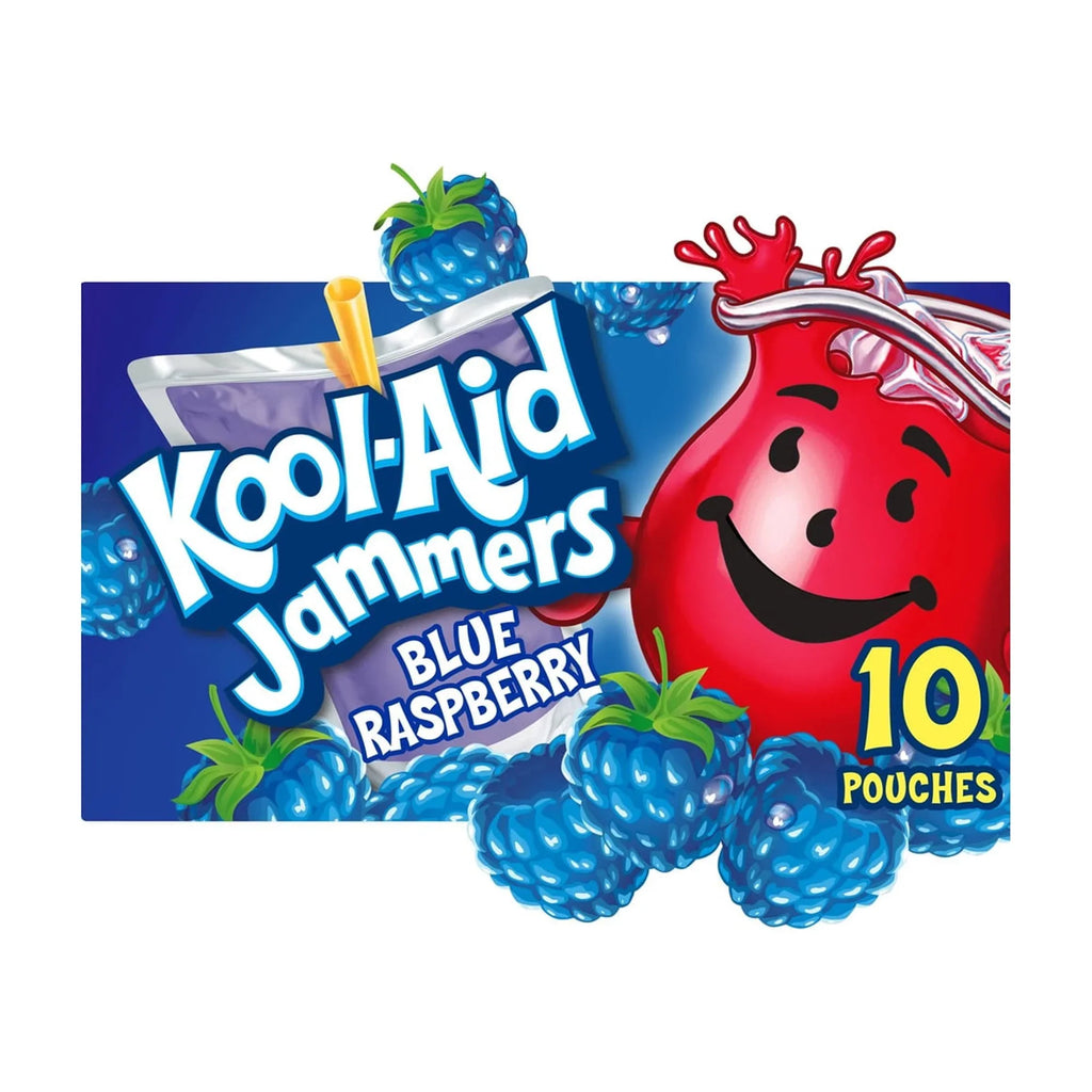 Kool-Aid Jammers Fruit Drink, Blue Raspberry (Pack of 6)