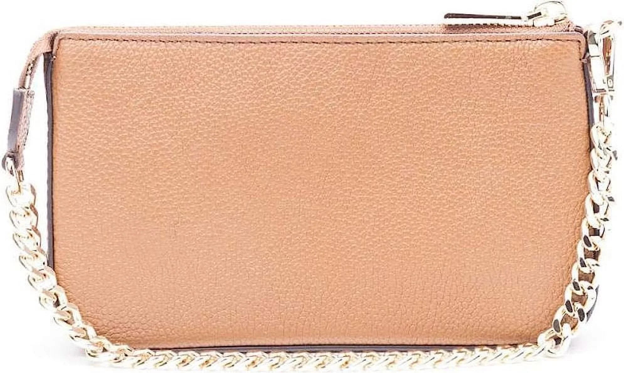 Michael Kors Womens Leather Pouch Shoulder Handbag Small 32F7GFDW6L-230 (Luggage)