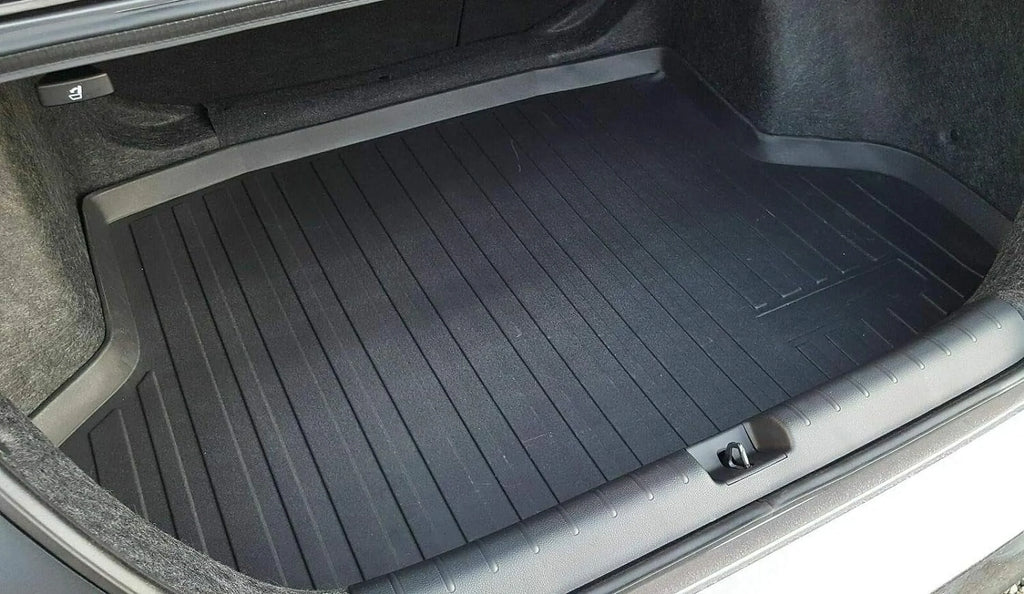 Cargo Liner – Trunk Mat for Honda Civic Sedan 2016-2021 – Weather-Resistant Trunk Mats for Cars with Raised Lip – Non-Slip Car Trunk Mat Rubber – Easy to Install – Laser Pre-Cut Design