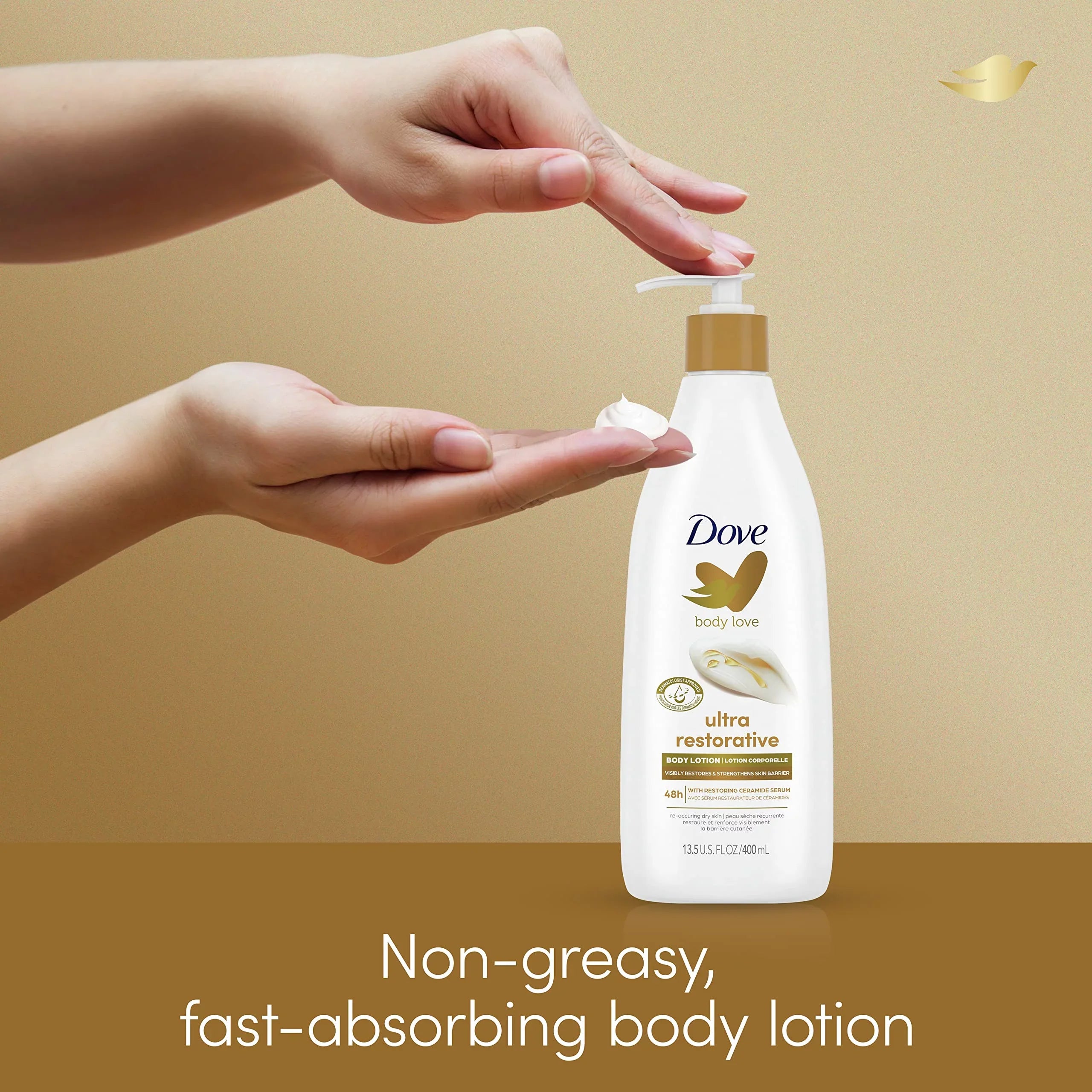 Dove Body Love Body Lotion Restoring Care Pack Of 3 For Reoccuring Dry Skin Visibly Improves Very Dry Skin 13.5 Oz.