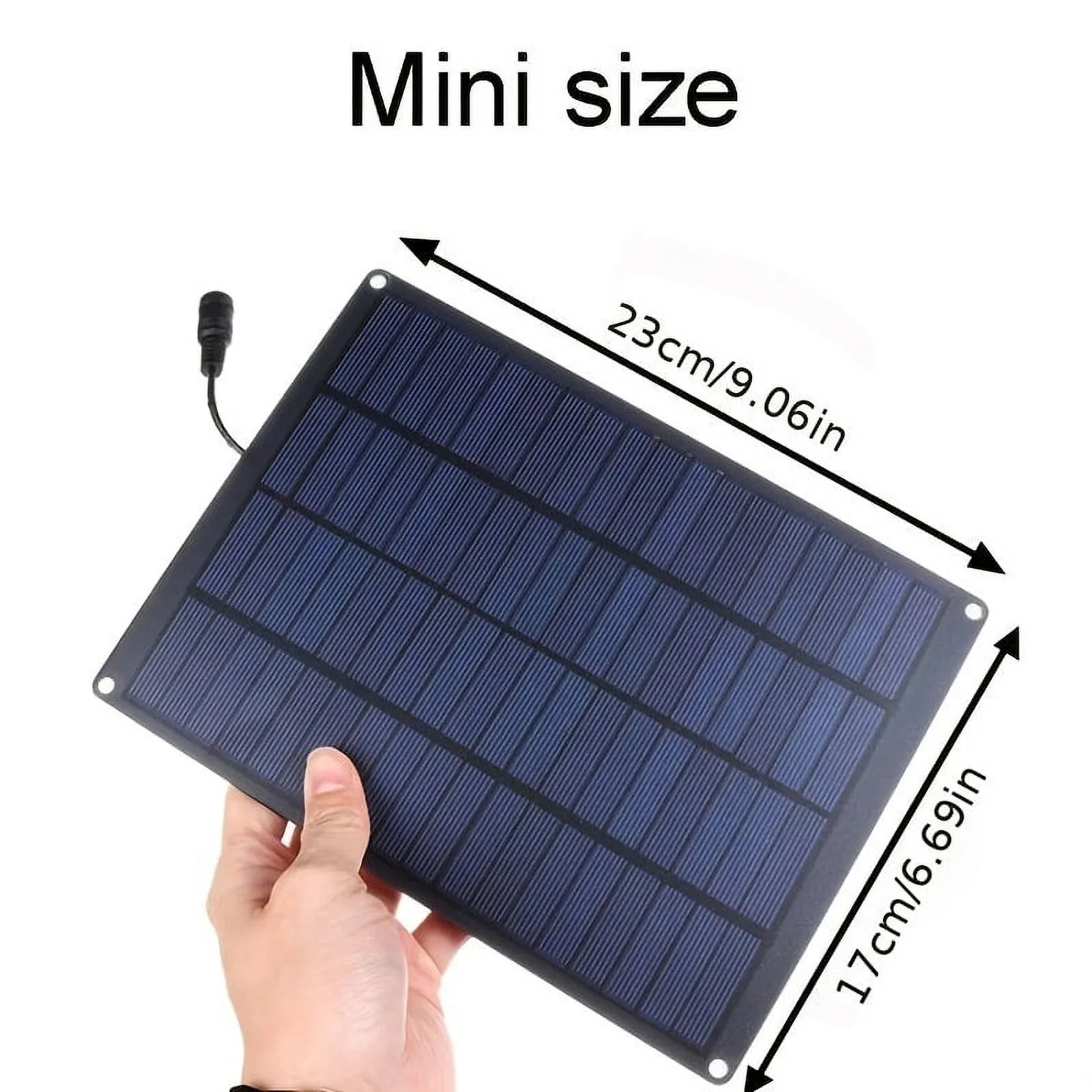 12V 18V Solar Panel With Battery Clip And 20A Solar Car Charger Controller Waterproof Solar Cells For Outdoor Camping Hiking