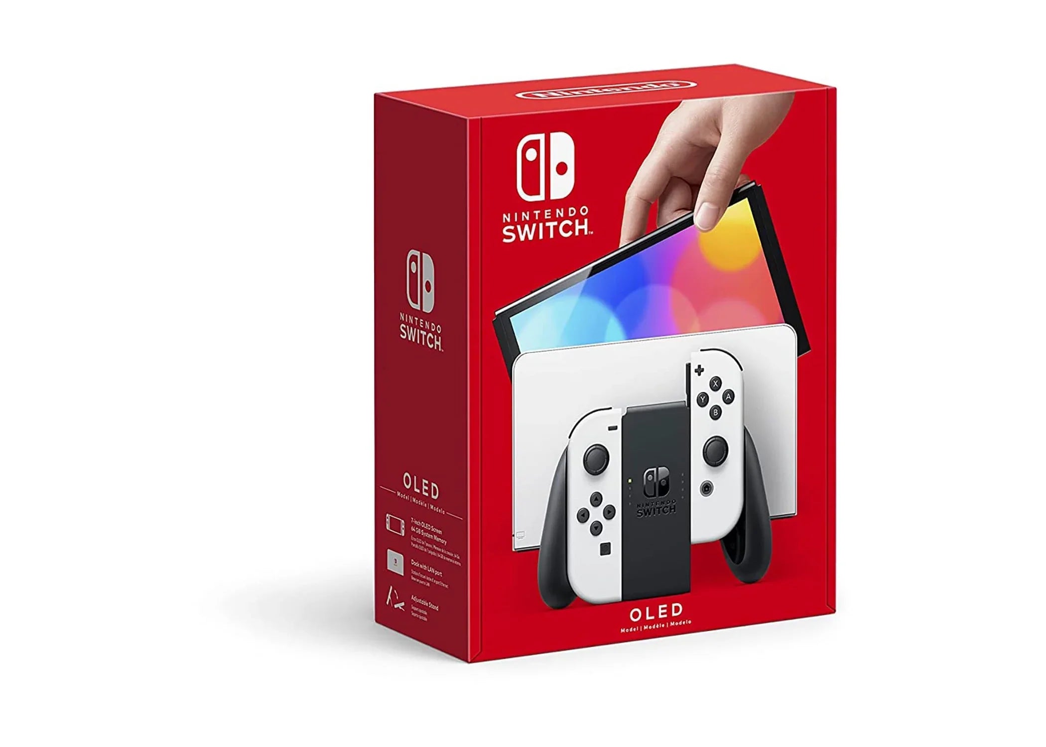Nintendo Switch –  Model with White Joy-Cons and 128GB Micro -Card