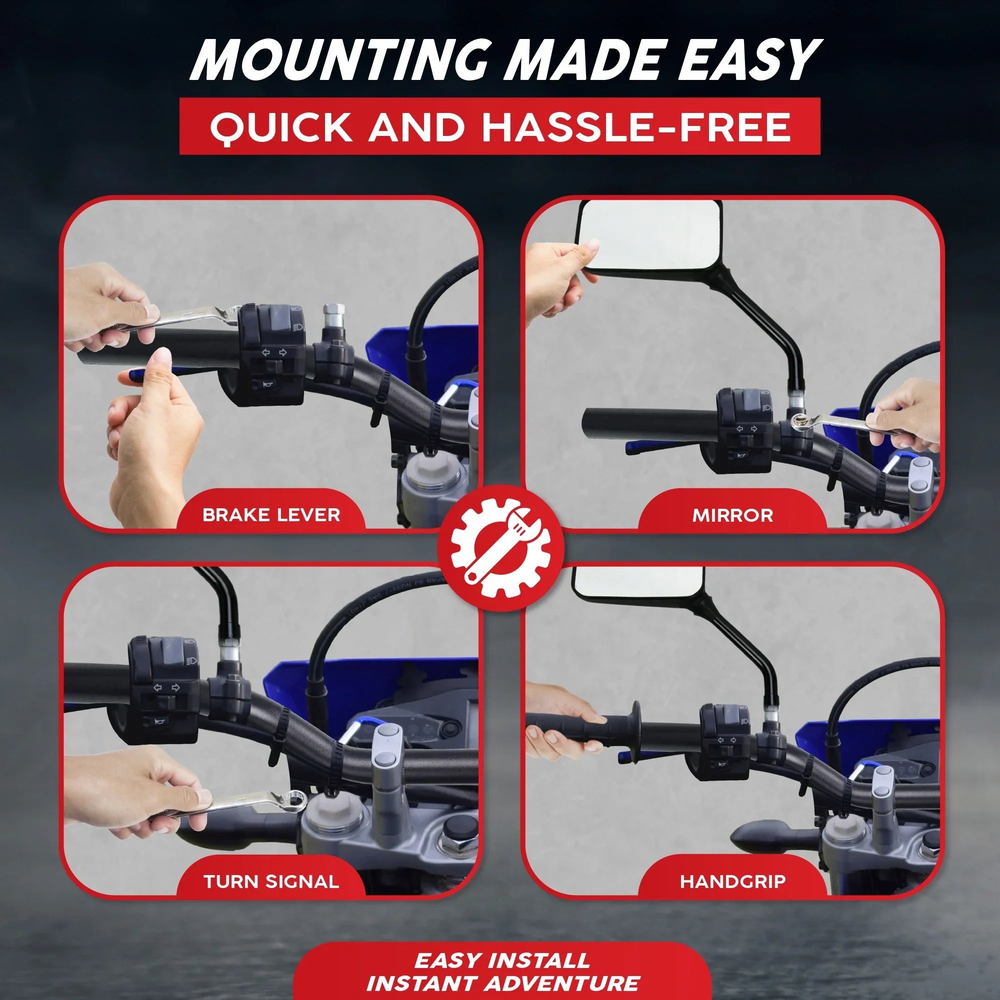 Krator Motorcycle Low-Rise Handlebar 7/8 Inch Compatible with Yamaha Majesty  125 180 200 400