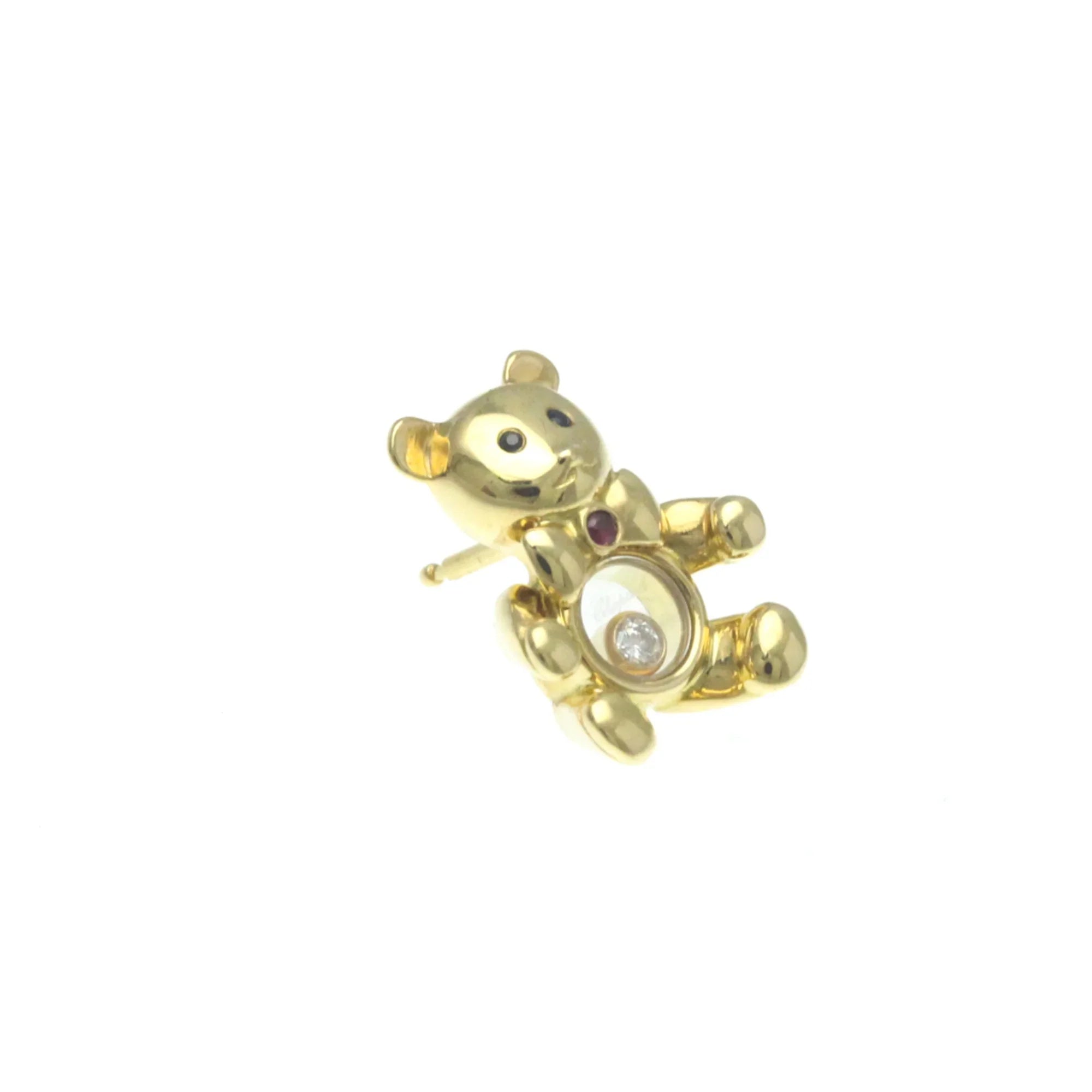 Pre-Owned Chopard Bear Brooch 90/2188-20 Yellow Gold (18K) Diamond,Ruby,Sapphire Brooch Gold (Good)