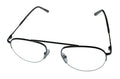 Jones New York Mens Gunmetal Rimless Metal Eyewear Aviator Frame. J359. 53mm
