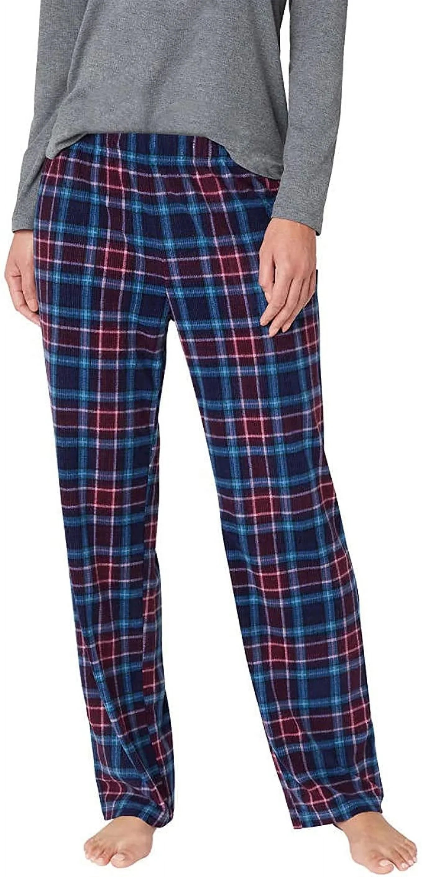 Eddie Bauer Womens 3-Piece Waffle Knit Pajama Set (Gray, Small)