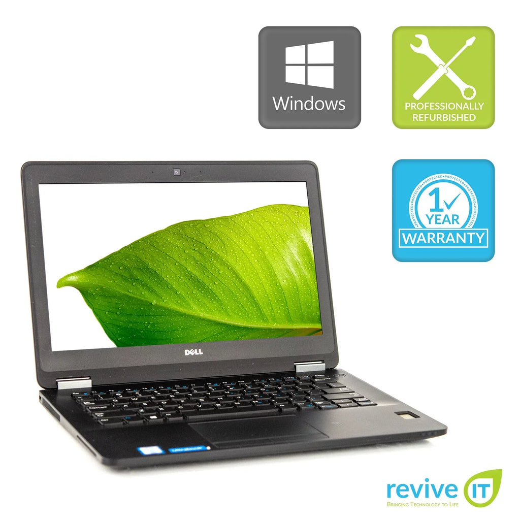 Used Dell Latitude E7270 12.5" Laptop Core i5 8GB 128GB  M.2 Integrated Graphics Win 10 Pro B v.
