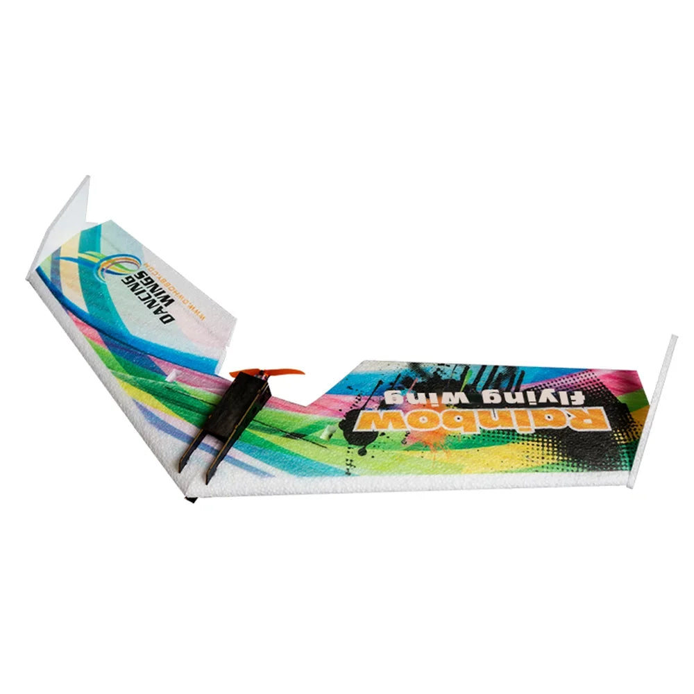 Dancing Hobby E0511 Rainbow Flying Wing V2  Airplane 800mm Wingspan Delta Wing Tail-pusher Aircraft
