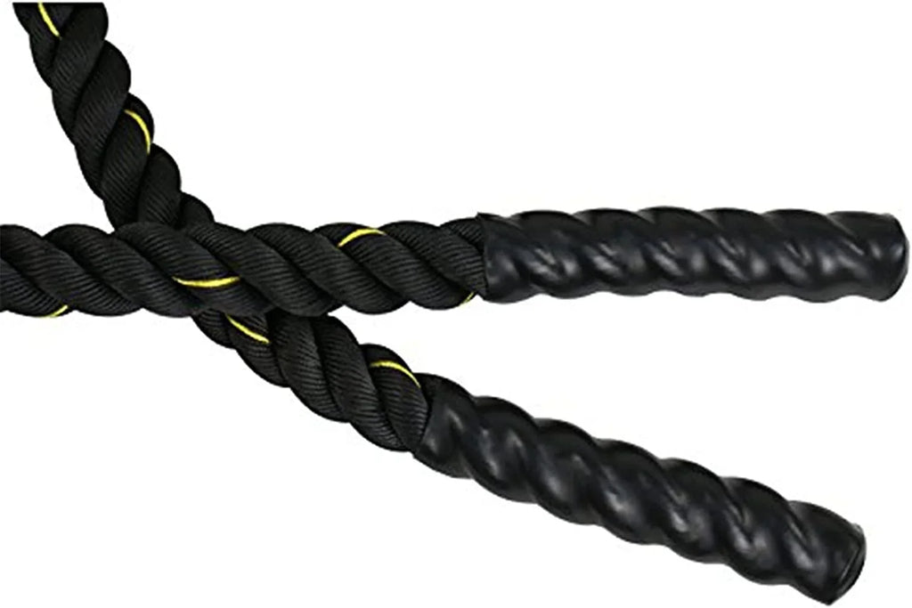 1.5" Diameter Poly Dacron 30FT Battle Rope Workout Fitness Core Exercise Strength Training Ropes Indoor Home