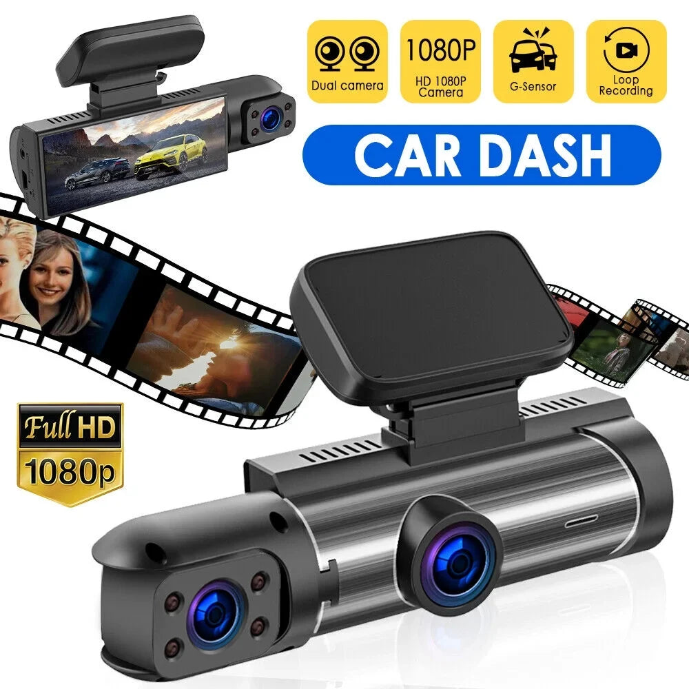 Vtin Car Dual Lens Dash Cam  1080P Video Recorder Camera G-sensor Parking Monitor