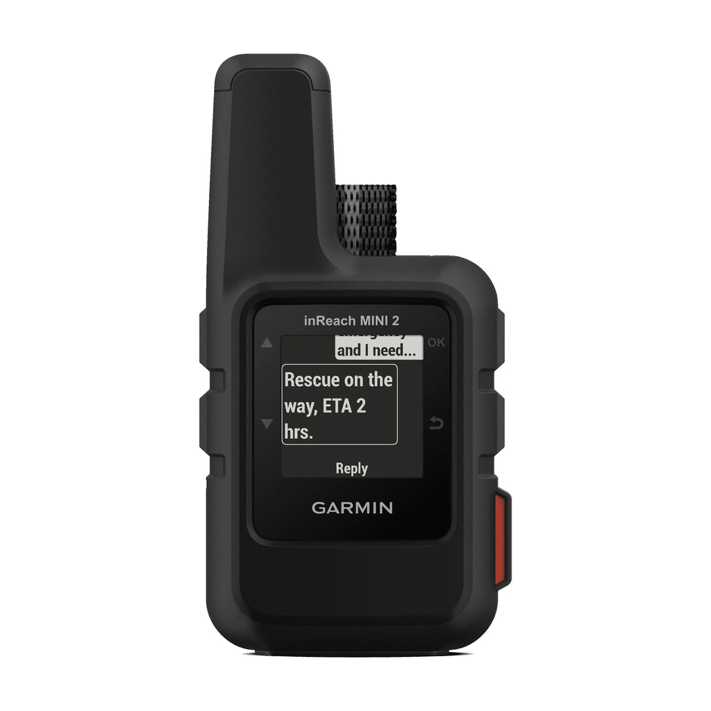 Garmin inReach Mini 2 Satellite Communicator (Black) with Power Adapters