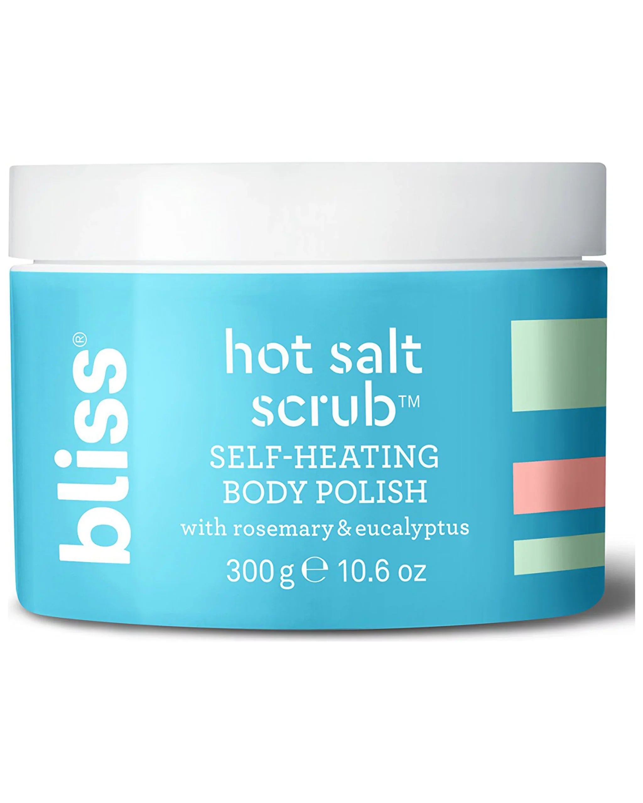 Bliss Hot Salt Scrub, Self-Heating Body Polish | Warming Scrub To Exfoliate, Heal, And Smooth Skin | Straight-From-The Spa | Paraben Free, Cruelty Free | 10.6 Oz.
