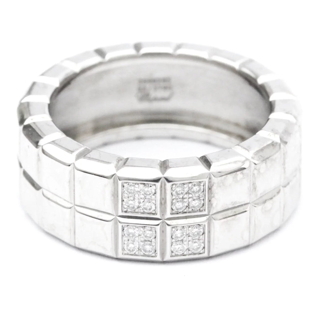 Pre-Owned Chopard Ice Cube 82/3790 White Gold (18K) Fashion Diamond Band Ring (Good)