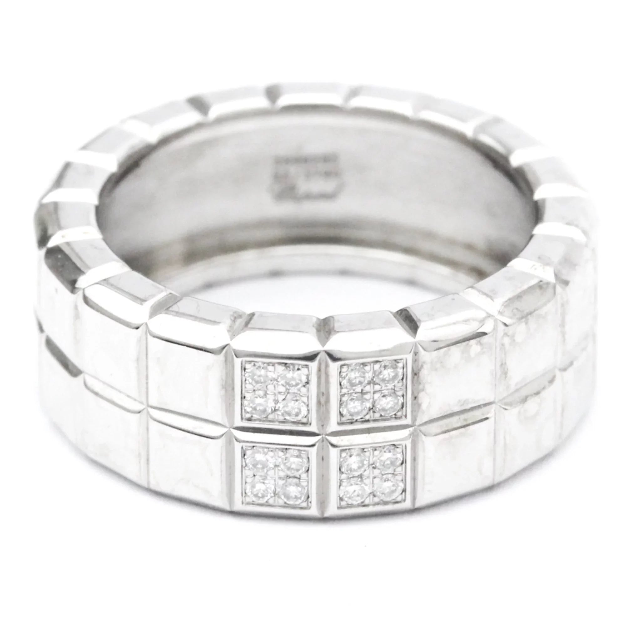 Pre-Owned Chopard Ice Cube 82/3790 White Gold (18K) Fashion Diamond Band Ring (Good)
