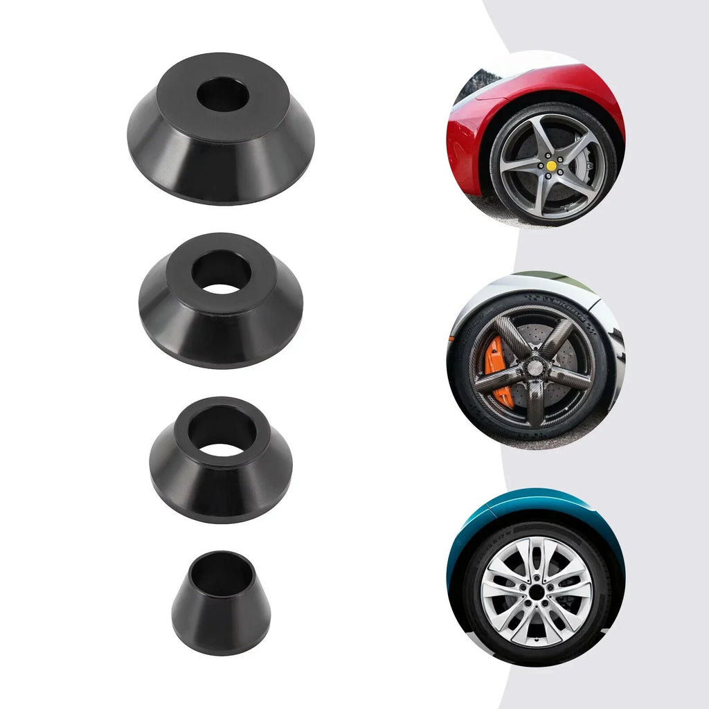 Tire Balancer Cones Set 36mm Wheel Balancer Adapter Cones 45-gauge Steel 4 Sizes