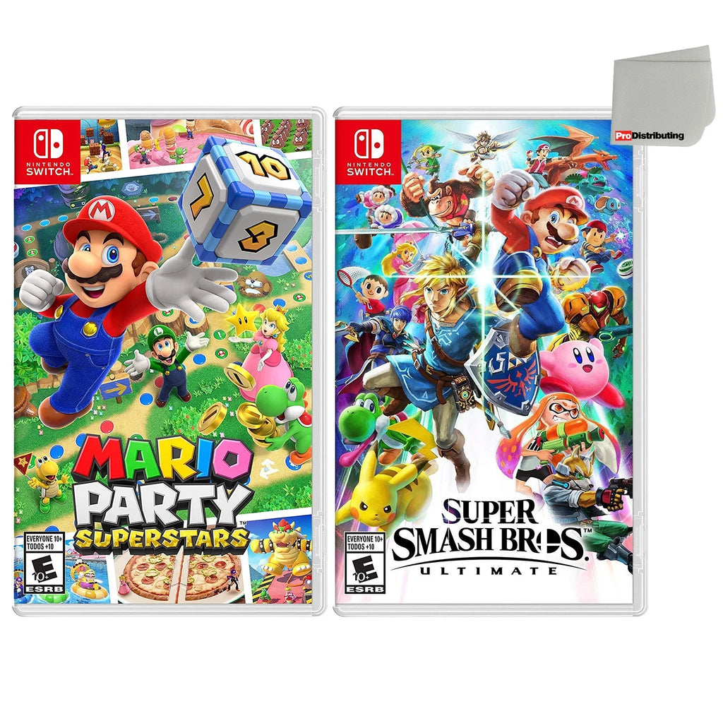 Mario Party Superstars and Super Smash Bros. Ultimate Two Game Bundle - Nintendo Switch