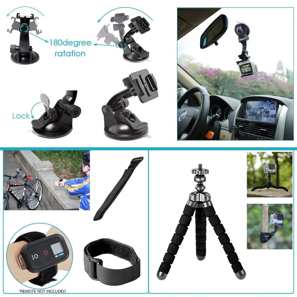 Restored GoPro HERO8 Black Digital Action Camera - Waterproof, Touch Screen, 4K  Video, 12MP Photos, Live Streaming, Stabilization - with 50 Piece Accessory Kit - All You Need Bundle (Refurbished)