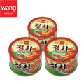 Korean Canned Kimchi, Original Authentic Tasteful Can Napa Cabbage Kim Chi Condiment, Vegan Gluten Free [No Preservatives] - 5.64 oz (3 Cans)