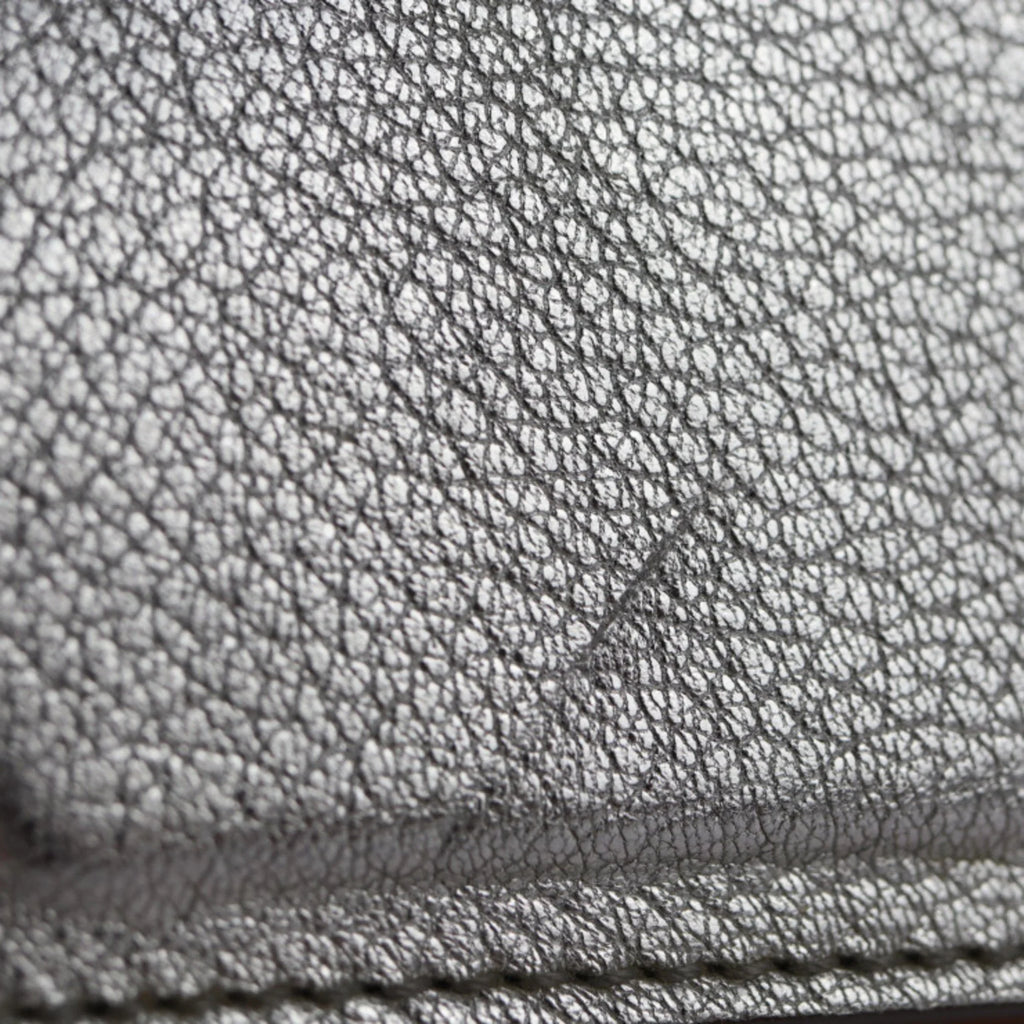 Pre-Owned Givenchy Duet shoulder bag BB500VB01C leather silver ivory brown (Good)