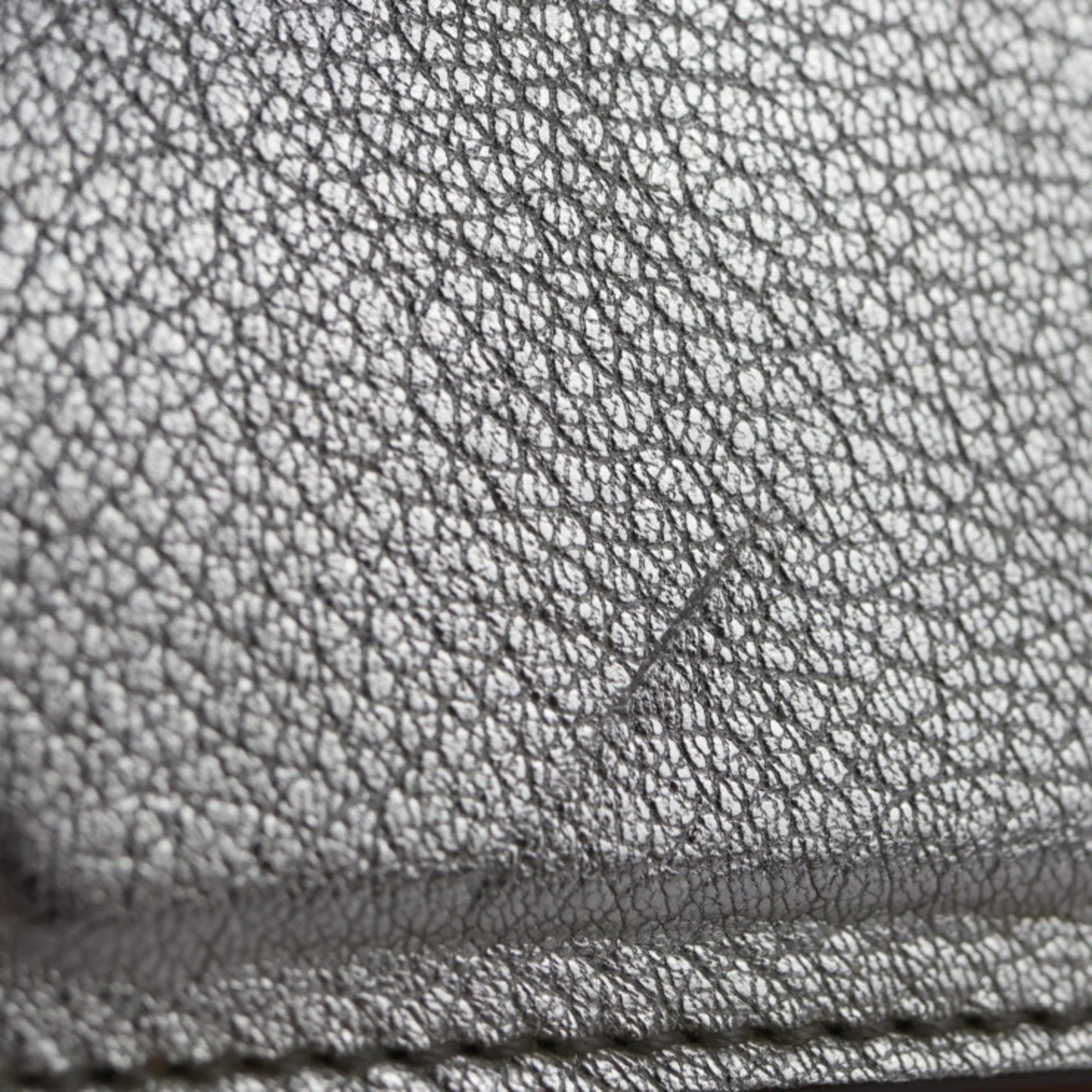 Pre-Owned Givenchy Duet shoulder bag BB500VB01C leather silver ivory brown (Good)