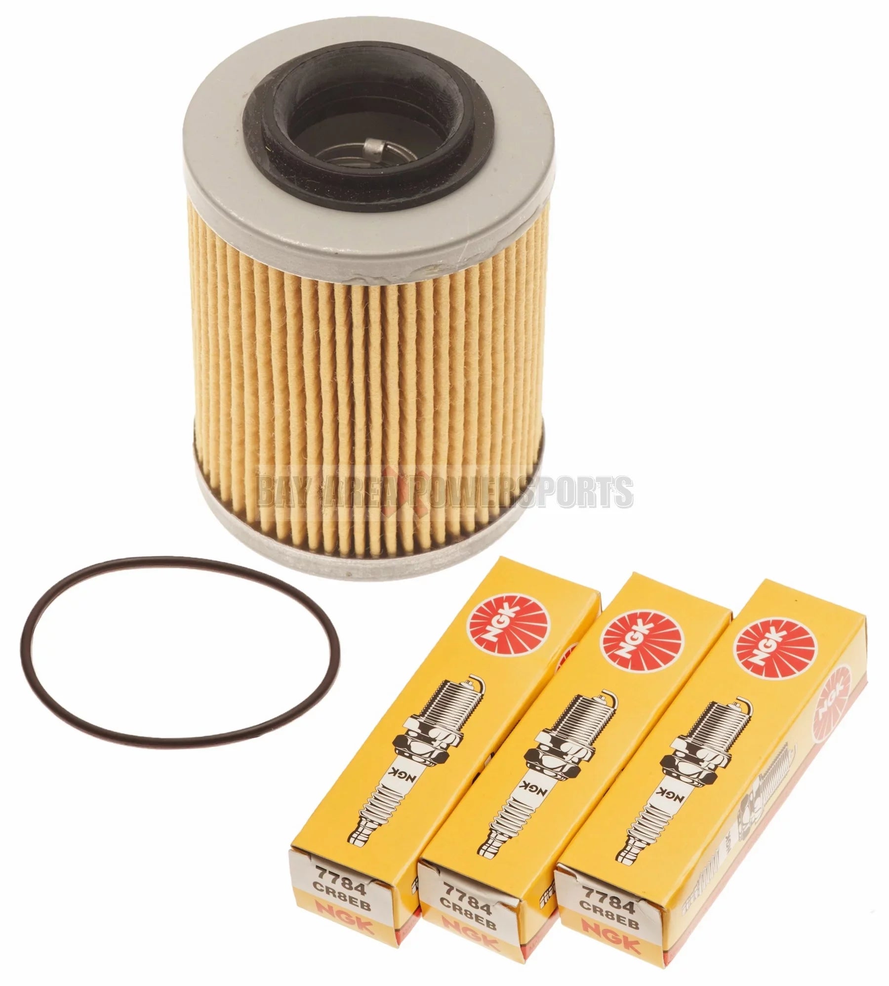 Sea Doo Spark 900 Oil Filter W/ O-Ring &  Spark Plugs Kit 420956123 CR8EB