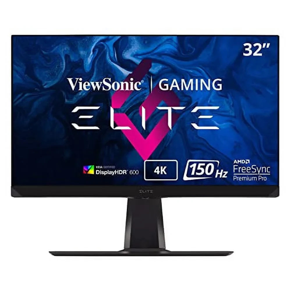 ViewSonic  XG320U 32 Inch 4K  1ms 150Hz Gaming Monitor with FreeSync Premium Pro,  600, , DisplayPort, , and Advanced Ergonomics for Esports , Black