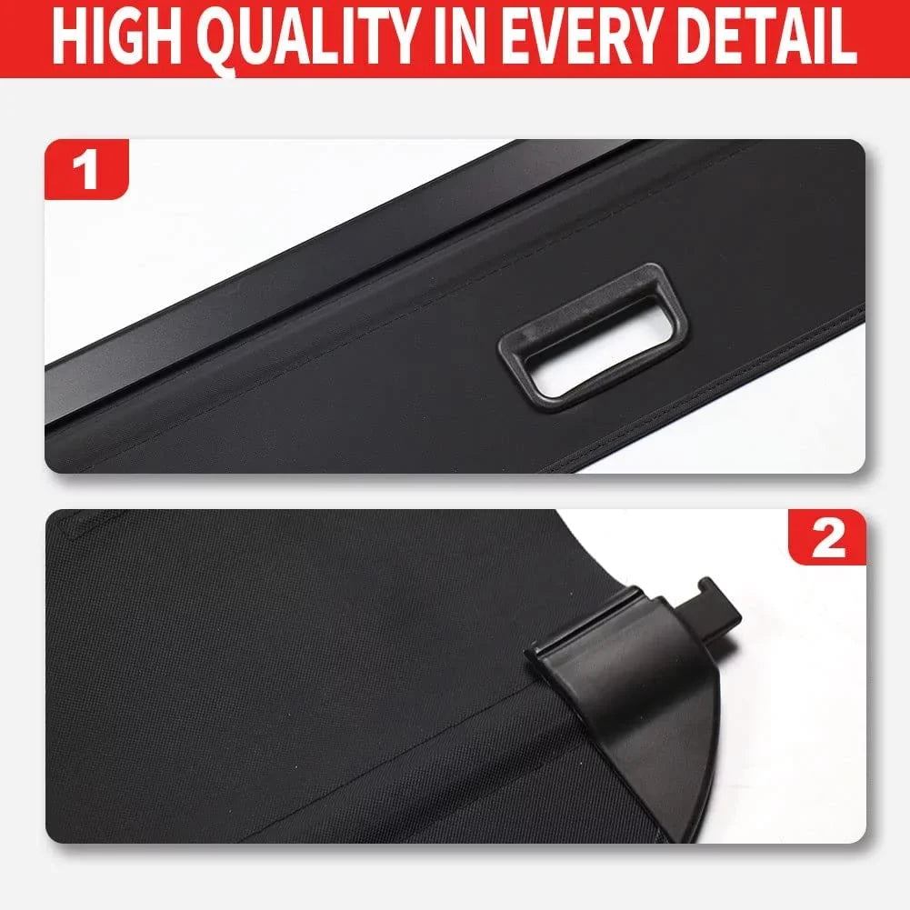 Fit Hyundai Ioniq 5 2022 2023 2024 Cargo Cover  For Hyundai Ioniq 5 2022-2024 5-Seat  Accessory Retractable Black Rear Trunk Privacy Shade Shield Cover