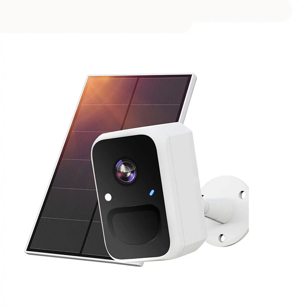Solar Security Cameras Wireless Outdoor with Solar Panel for Home Security, WiFi Surveillance Camera with Motion Detection, Color Vision, 2-Way Audio, Spotlight, Alarm IP65