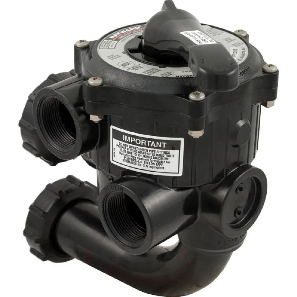 16.5" Black Hayward 6-Position Swimming Pool Multi-Port Sand Filter