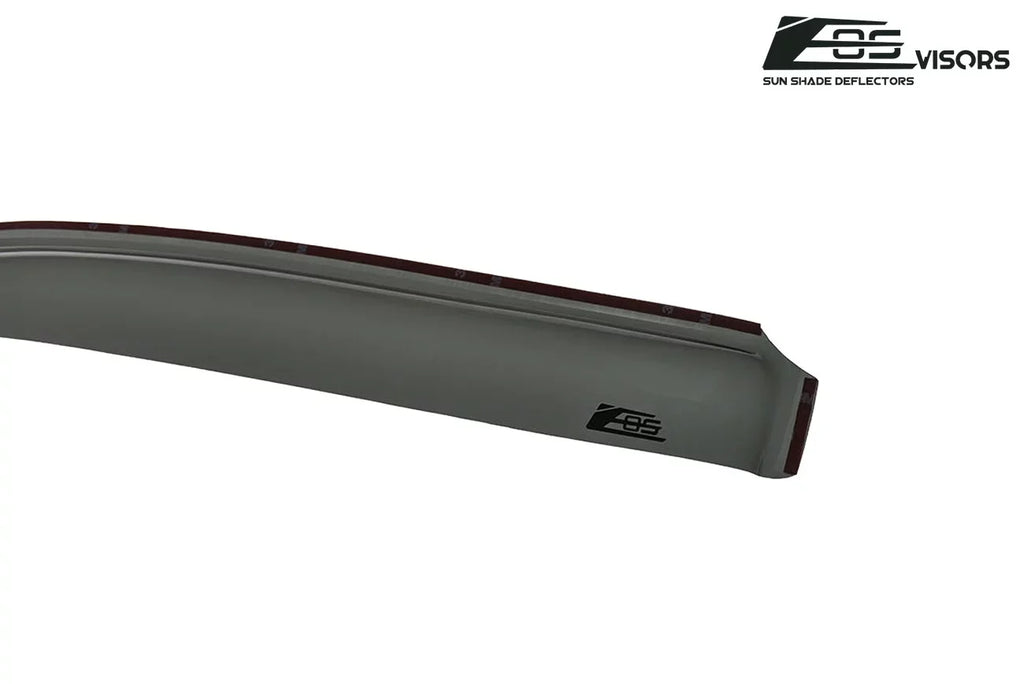 Extreme Online Store for 2009-2014 Ford F-150 Crew Cab |  Visors in-Channel Style Smoke Tinted Side Vents Window Deflectors Rain Guards