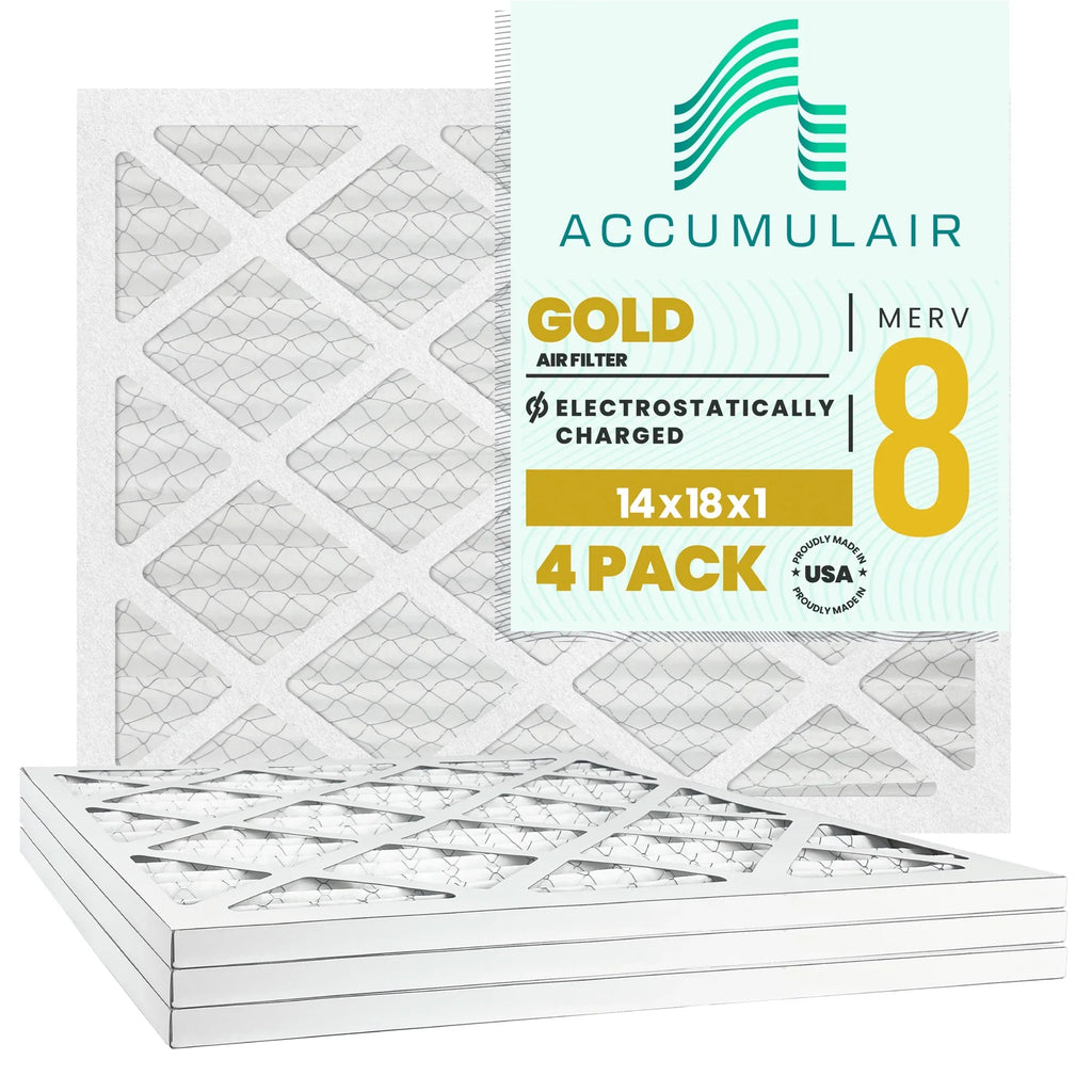 Accumulair Gold 14x18x1  8 Air Filter (4 Pack)