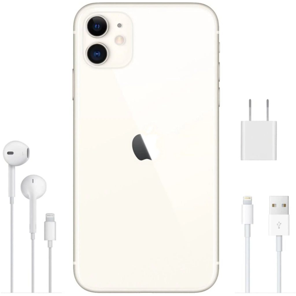 Restored Apple iPhone 11 128GB Fully Unlocked (Verizon + Sprint +  Unlocked) - White (Refurbished)