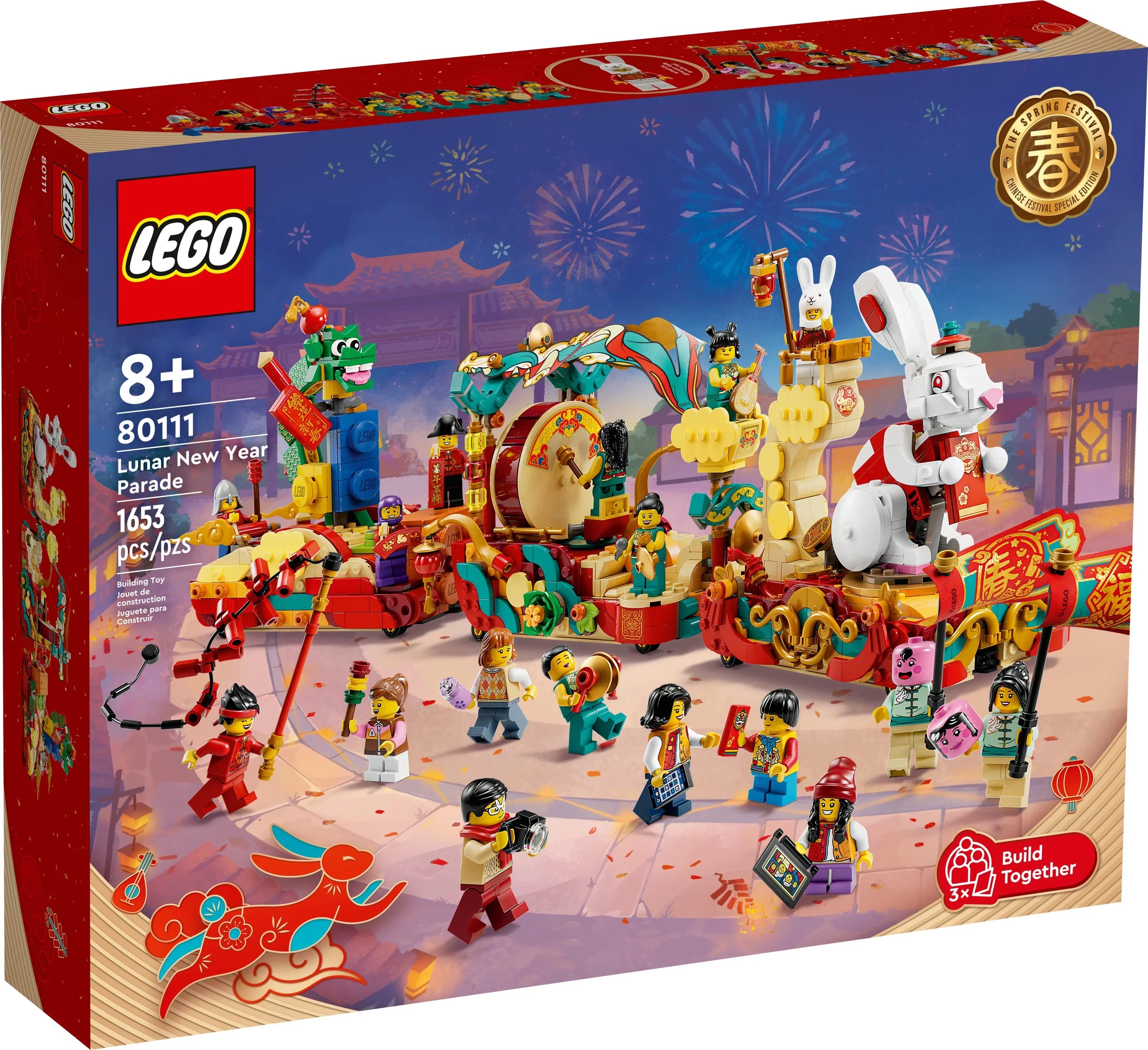 Lunar New Year Parade 80111 Building Toy Set (1,653 Pieces)