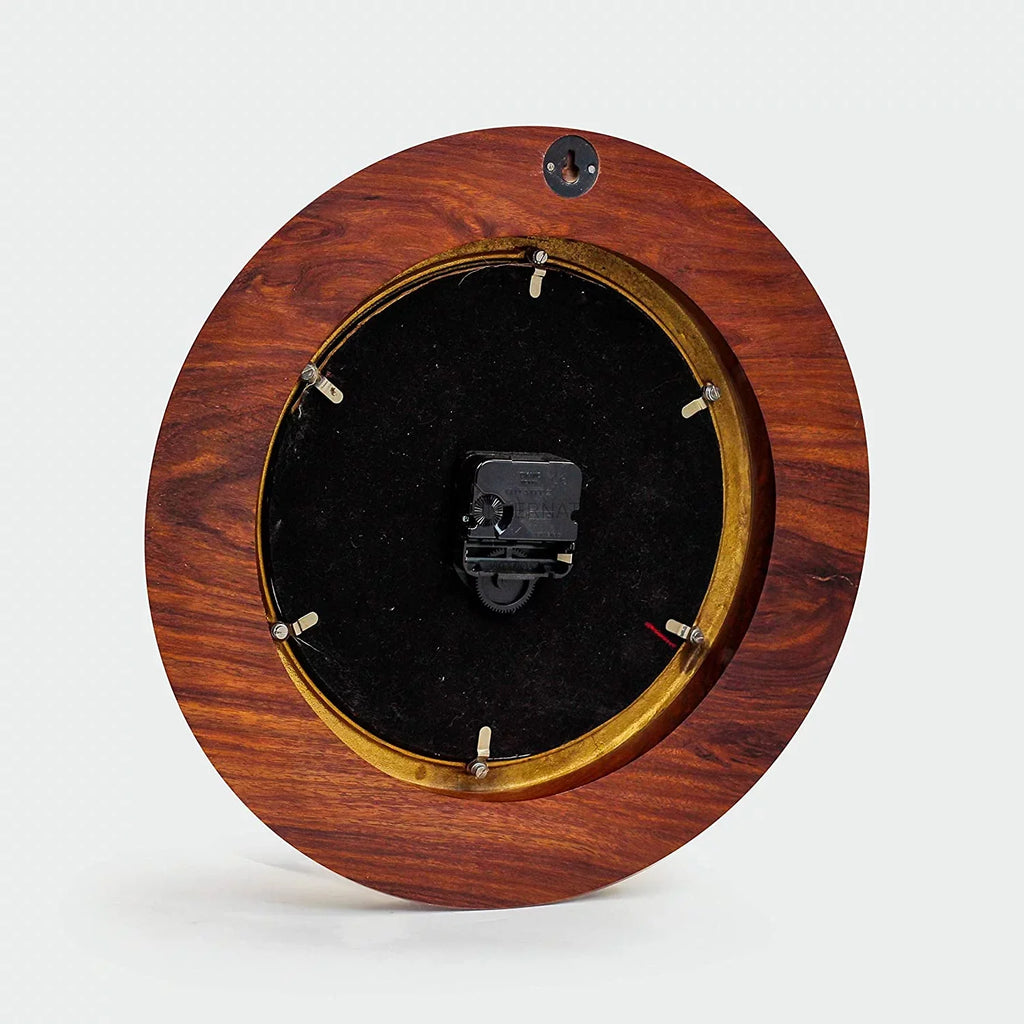 Nagina International Premium Ornamental Time Tide Clock On Solid Deluxe Wood Base | Pirate's Ocean Beach Decor (10 Inches)