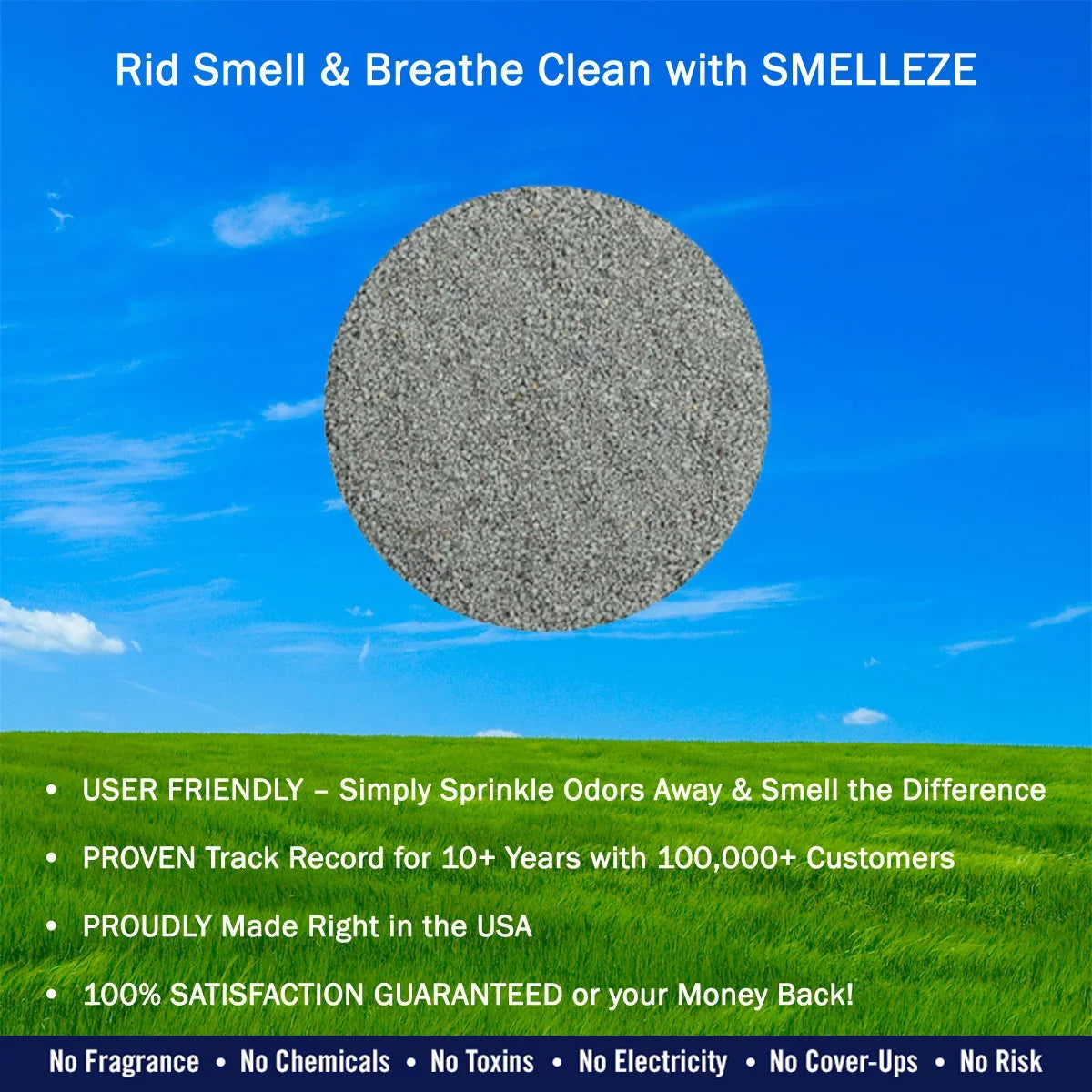 Eco Cat Litter Odor Removal Additive: 50 lb. Granules Get Poop & Pee Stench Out Safely