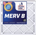 Filter King 19.5x23.5x1a Air Filter | 2- |  8  Pleated A/C Furnace Filters |    | Actual Size: 19.5 x 23.5 x .75"