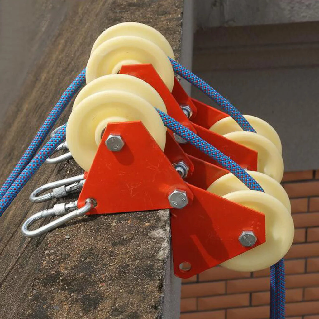 Rock Climbing Hiking Abseiling Rappelling Rope Anchor Rope Edge Sheath Wheels Wear-Resistant Accessories