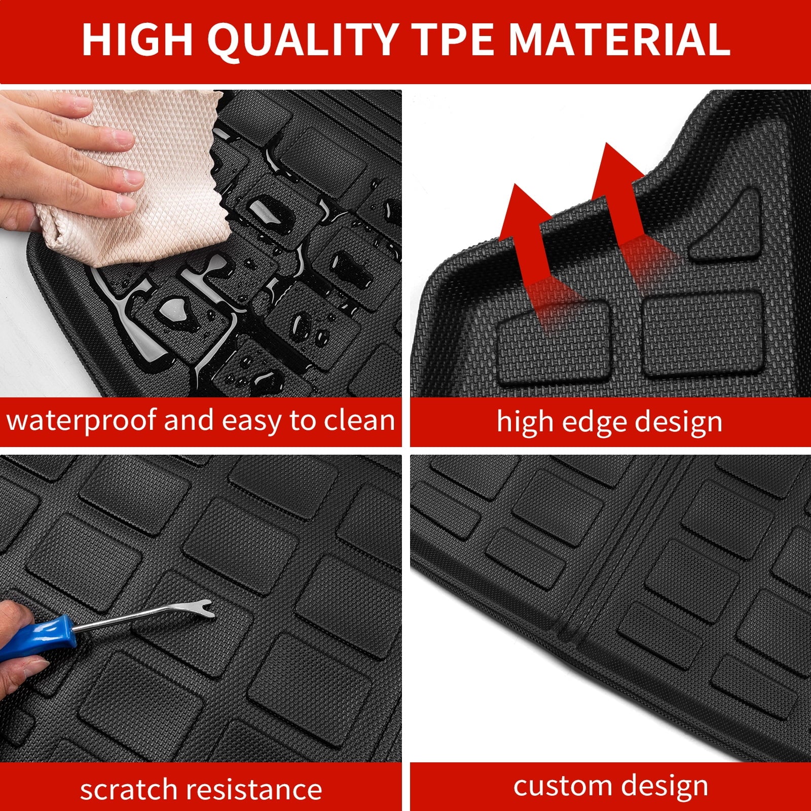 Fit 2023 2024 Honda  Trunk Mat Cargo Liner  All Weather Trunk Liner 2023 -V Fuel Accessories Non-Hybrid