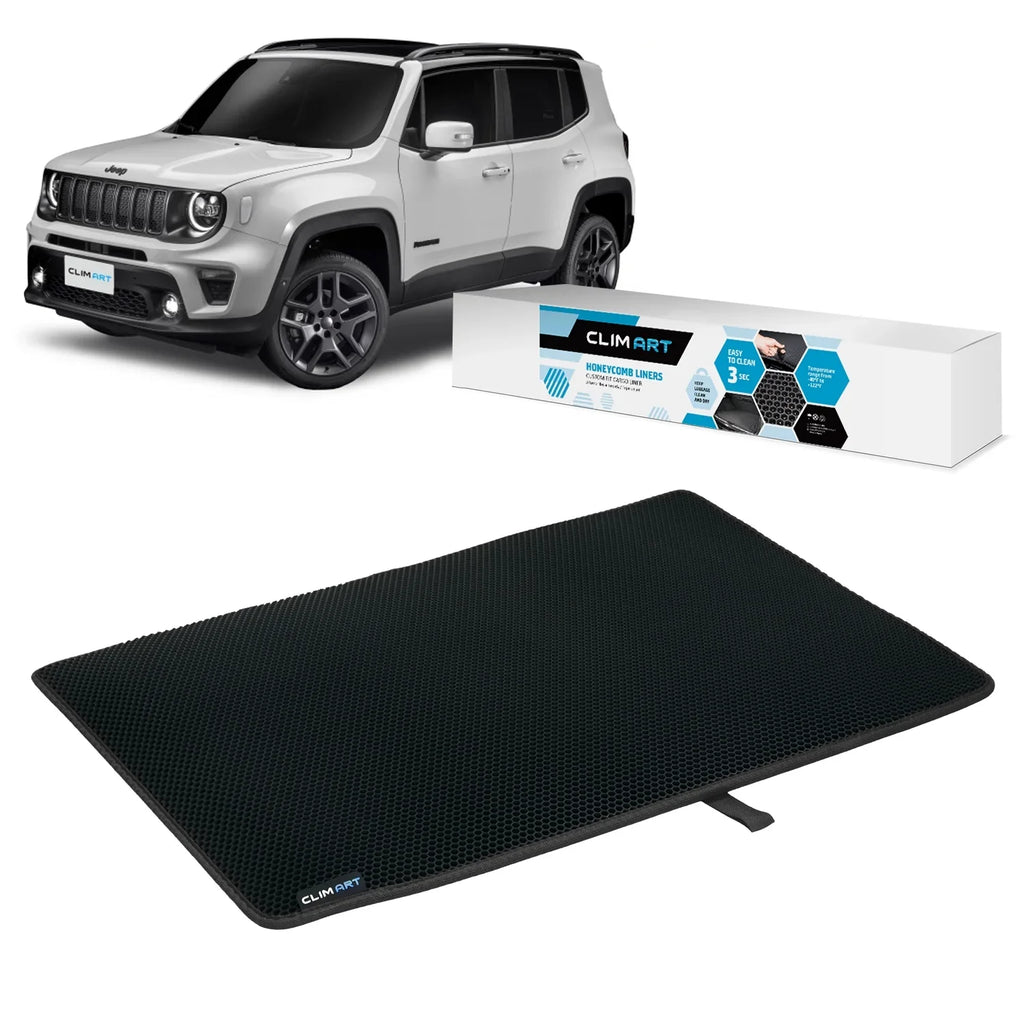 Cargo Liner for Jeep Renegade 2015-2023 Custom Fit Trunk Mat, with Honeycomb Dirtproof & Waterproof Technology - All-Climate, Heavy Duty, Anti-Slip Cargo Liner, Luggage - FL01115090