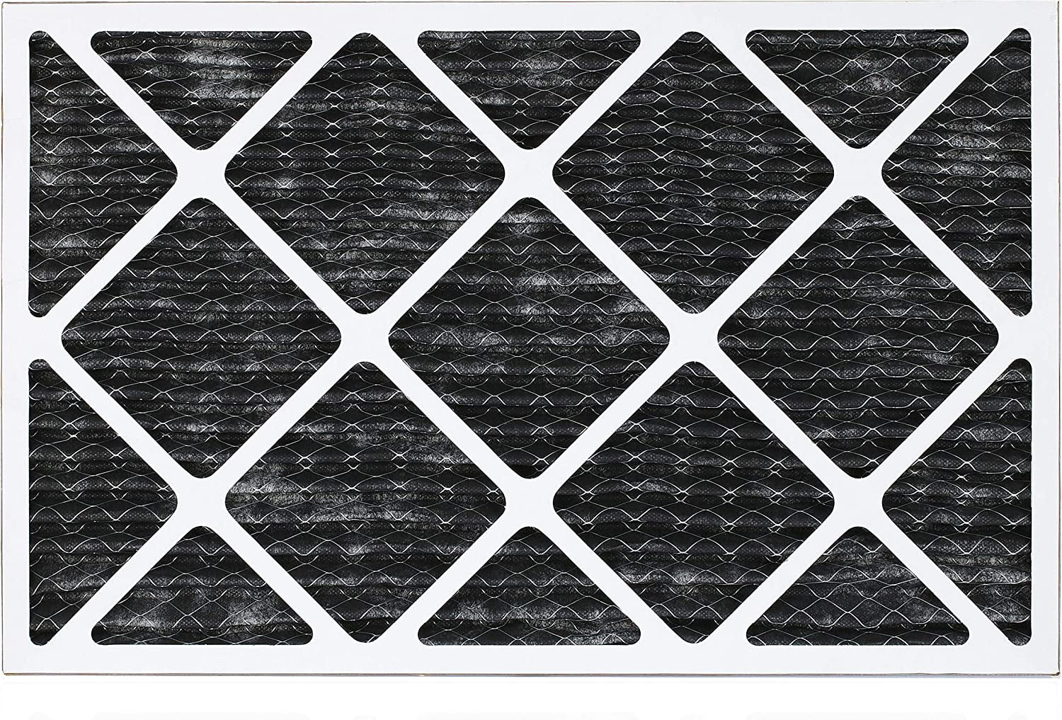 Filterbuy 24x30x1  8 Odor Eliminator Pleated   Furnace Air Filters with Activated Carbon (12-Pack)