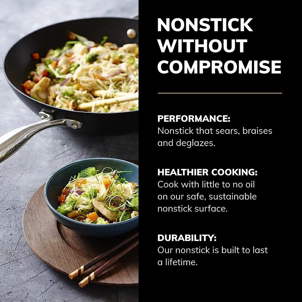 ScanPan   Black Cast Aluminum 12.5 Inch Wok