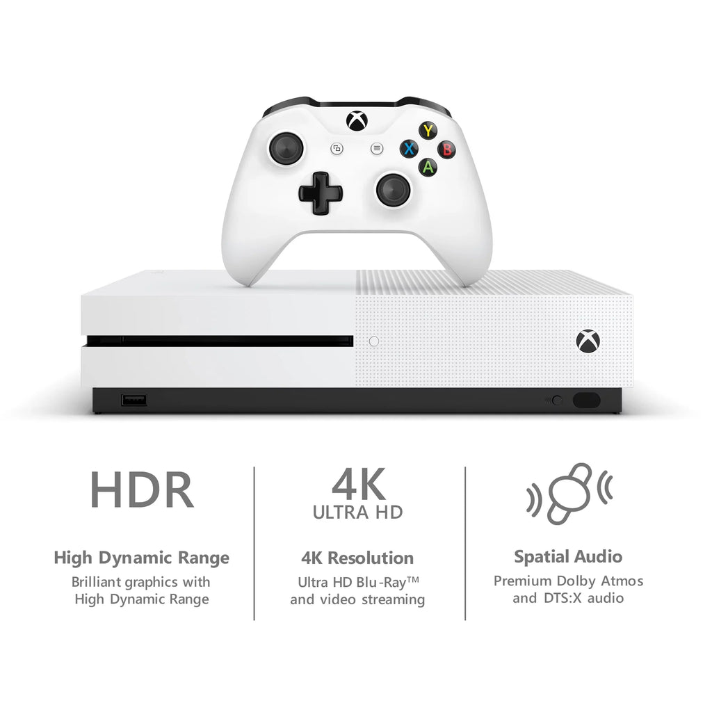 Microsoft Xbox One S 1TB Battlefield V Bundle, White, 234-00679