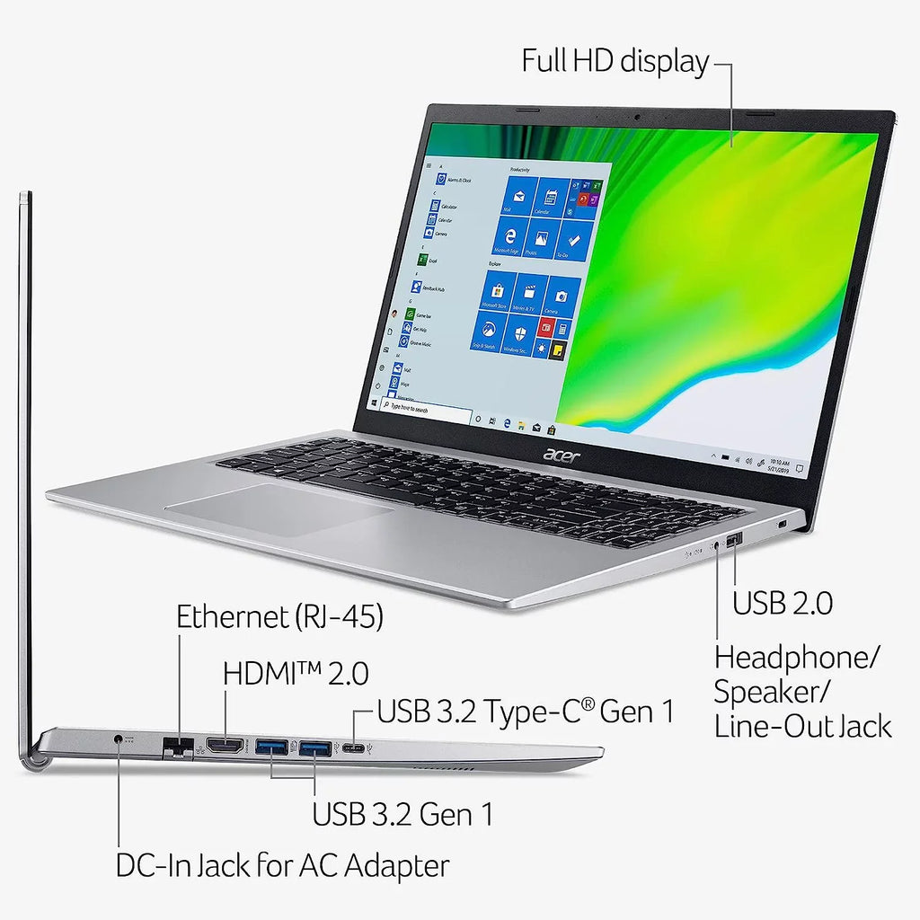 Acer Aspire 5 A515-56-36UT Slim Laptop (Bundle) With Accessories