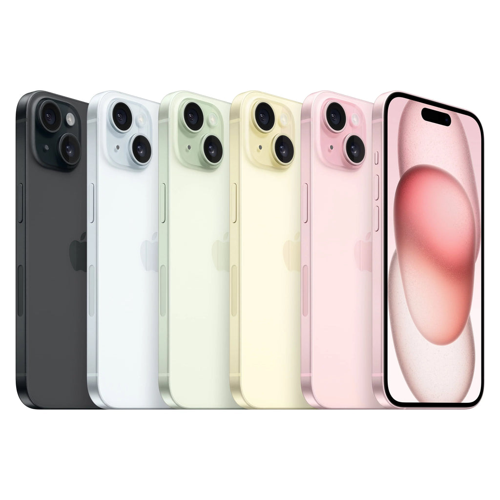 Straight Talk Apple iPhone 15, 256GB, Yellow - Prepaid Smartphone