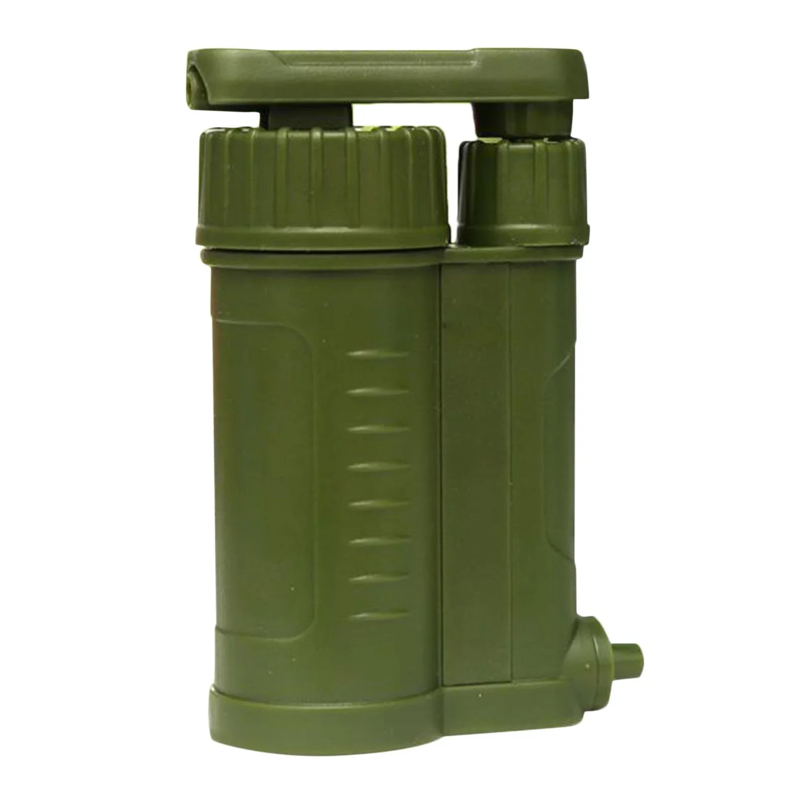 Portable Water Filter, Personal Camping Water, with Internal Carbon and Filter Assembly, Fiber Membrane