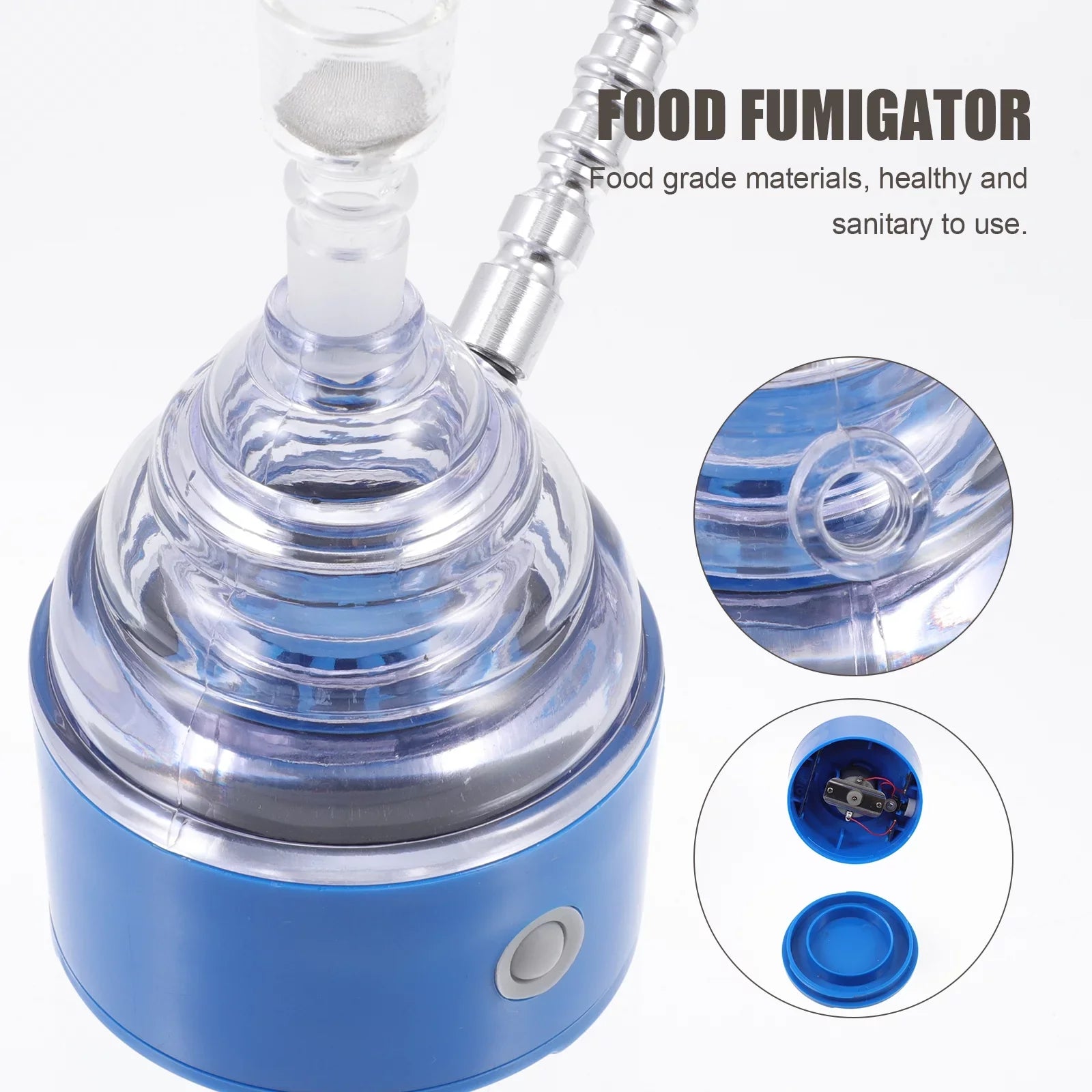 1 Pc Portable Fumigator Reusable Salmon Smoker with Extension Tube (Green)