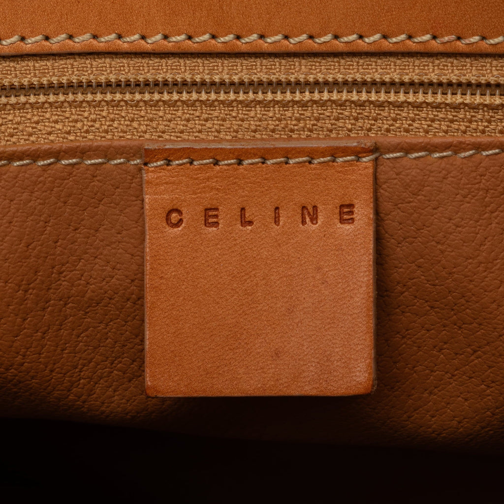 Pre-Owned Authenticated Celine Macadam Tote Bag Coated Canvas Fabric Brown Unisex (Good)