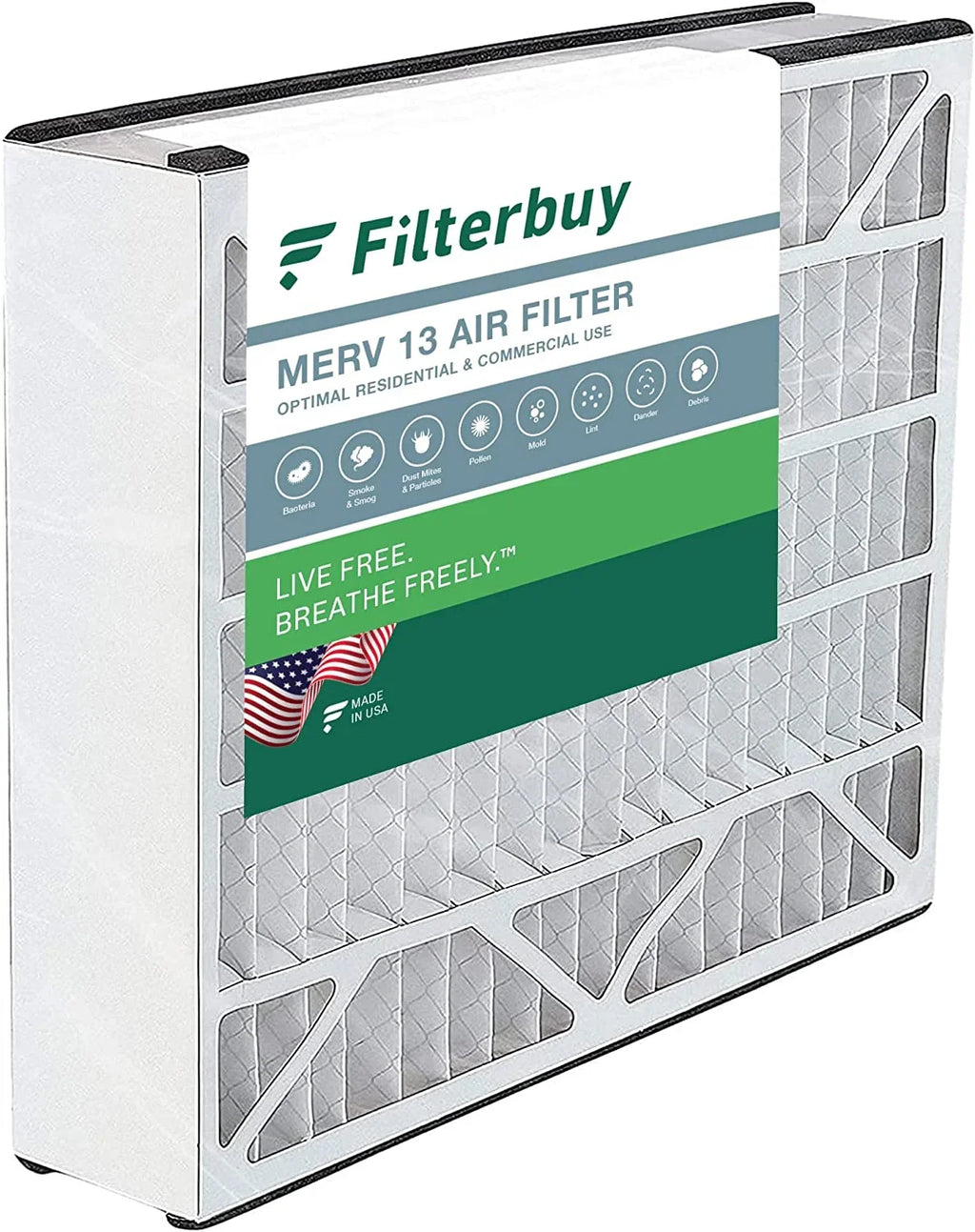 Filterbuy 20x20x5  13 Pleated   Furnace Air Filters for Trion Air Bear 255649-103 (1-Pack)