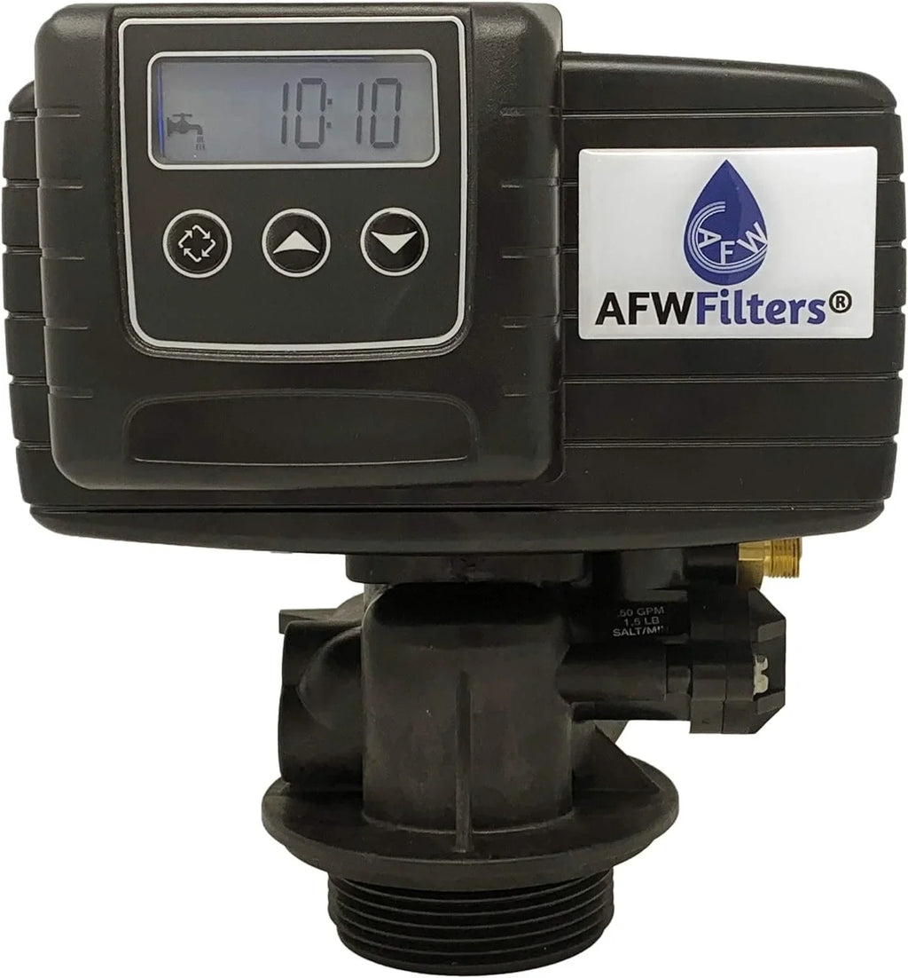 Pro 2 Combination water softener iron filter Fleck 5600SXT digital metered valve for whole house 40,000 Grains, Almond